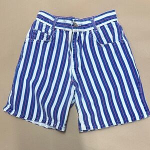 Vintage Striped Blue and White kidsShorts